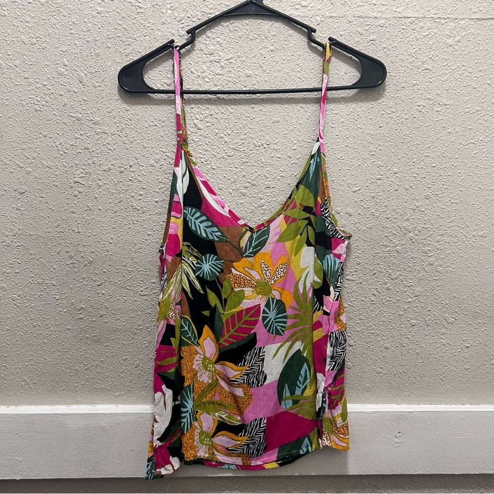 RACHEL Rachel Roy Multicolor Floral Tank Top